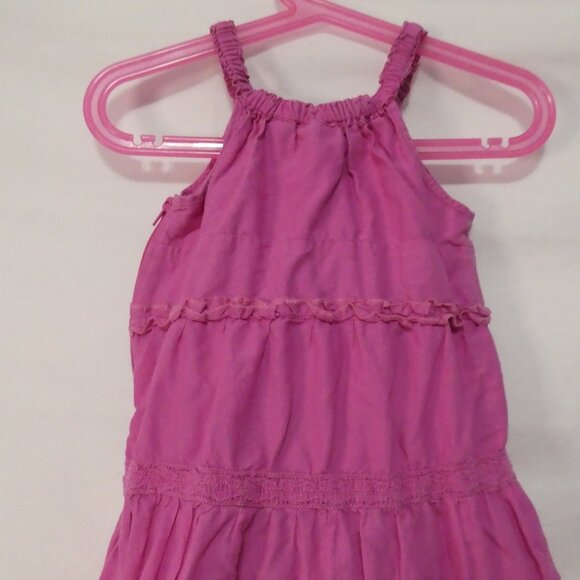 CHILDREN'S PLACE 3T Toddler Girls Charming Pink Tiered Halter Dress - Picture 13 of 16